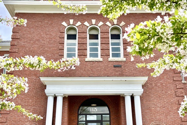 Historic brick entrance at 113 North Lancey Street
